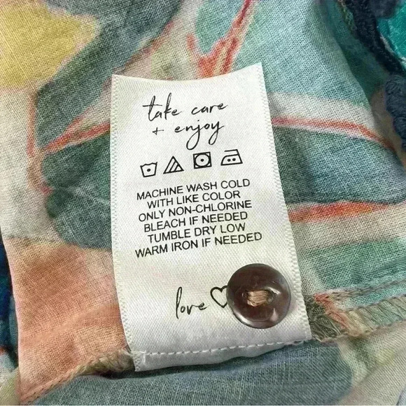 NWT NIC + ZOE Citrus Grove Puff Sleeve Top. - Picture 10 of 10